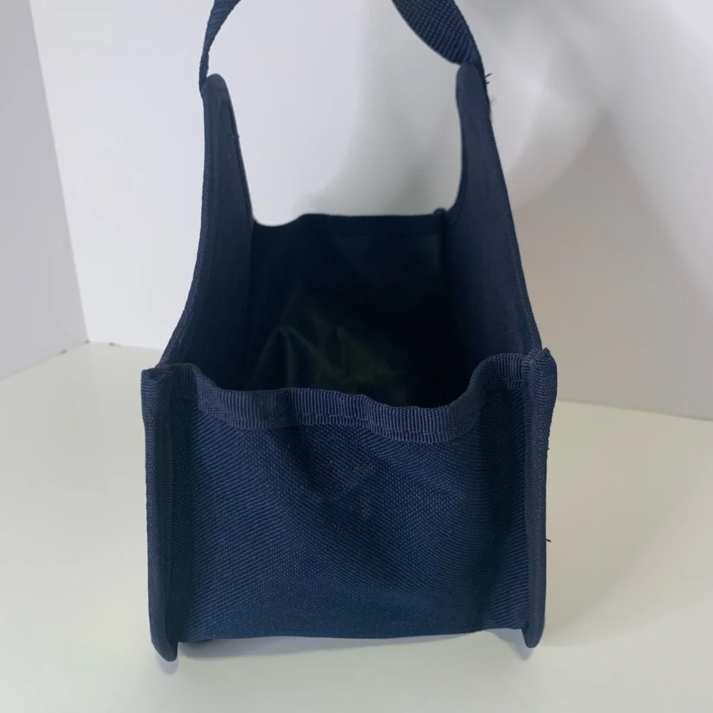 Thirty-One Tote 9”x5” Colorful Pineapple Print Blue Yellow Red Handle